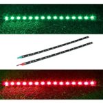 Ecosin® 2x Boat Navigation LED Lighting RED & GREEN Waterproof Marine LED Strips Great Roof Light For Cars