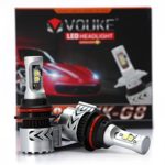 VK-G8 9004 HB1 12000LM LED Headlight Conversion Kit, Hi/Lo beam Headlamp, Dual Beam Head Light, HID or Halogen Head light Replacement, 6500K Xenon White, 1 Pair- 2 Year Warranty