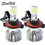 Starnill LED Headlight Conversion Kit – All Bulb Sizes – 80W 7200LM COB LED – Replaces Halogen & HID Bulbs (H13)