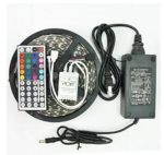 Soled 16.4-Feet SMD 5050 5M Waterproof 300LEDs RGB Flexible LED Strip Light Lamp Kit with 44 Key IR Remote Controller W/ 12V 5A Power Supply Adapter