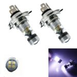 XT AUTO 2x H4 9003 8000K 100W LED 20-SMD Cree Projector Fog Driving DRL Light Bulbs HID White