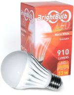 LED Light Bulb- 13W BrightBulb LED LightBulbs A19, High Efficiency,, Warm White (13W= 75-100W Traditional, Dimmable)