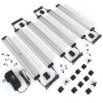 EShine 6 Panels LED Under Cabinet Lighting, with IR Sensor! Hand Wave Activated – Bright, Strong and Stable – Easy to Install, Screw and 3M Sticker Options Included – Deluxe Kit, Warm White