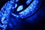 PYSICAL® 110V 2-Wire Waterproof LED Rope Light Kit for Background Lighting,Decorative Lighting,Outdoor Decorative Lighting,Christmas Lighting,Trees,Bridges,Eaves (26FT/8M, Blue)
