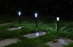 LingStar Home Decor 6Pcs Outdoor Solar Power Rechargeable LED Path Way Wall Landscape Mount Garden Fence Lamp Light