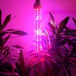 Derlights 80W Full Specreum Led Plant Grow Light Bar with UV & IR, 360 degree lighting, 100pcs SMD5730, AC 85~265V, for Indoor Gardening Hydroponics System Greenhouse Flowering Plant Lighting (80W)