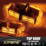 Xprite Gen 3 Amber Yellow 36 LED 18 Watts Hign Intensity Law Enforcement Emergency Hazard Warning LED Mini Bar Strobe Light with Magnetic Base