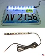 White LED License Plate Light (9) LED Jeep / Truck / Motorcycle / Razor / Quad ~ Shadz_led