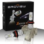 BROVIEW S5 9007/HB5 High Power LED Dual beam Headlight Conversion kit,8000 LM Bulb Kit – (2pcs/set)-2 Yr Warranty