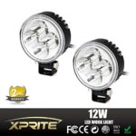 Xprite 2 Pack 3″ Inch 12Watt High Power LED Work Lamp Offroad Light (2-Pack)