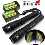 2X Police Tactical 5000 Lumens Led Flashlight 18650 Cree T6 XML Torch +Battery + Charger
