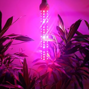 Derlights 80W Full Specreum Led Plant Grow Light Bar with UV & IR 360 degree lighting