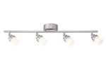 Designers Fountain EVT102027-35 Modern 3′. Brushed Nickel LED Track Lighting Kit with 4 Led Track Lights 1890 Lumens