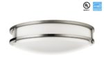 Hyperikon LED Flush Mount Ceiling Light, 14″, 25W (100W equivalent), 1840lm, 4000K (Daylight Glow), 120° Beam Angle, 120V, UL and ENERGY STAR Listed, 14-Inch Flush Mount, Dimmable