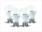 OREVA LED LIGHT Bulb 4 pack A19 (8W) 60 Watt Equivalent Daylight (4200K) Light Bulb – 4 Pack