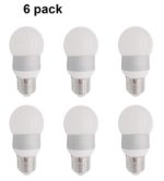 LXG-LED 12V 5W E26 LED Bulbs, 40W Incandescent Bulb Equivalent,400 Lumens Warm white 2700k, Round Shape Not Dimmable LED Light bulb,6 Pack