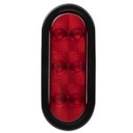 Blazer C561RTM LED 6-Inch Oval Stop, Tail, Turn Light with Grommet and Plug, Red