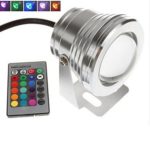 RUICAIKUN 10W Waterproof Outdoor RGB Light LED Flood Light with Remote Control (DC/AC 12V)