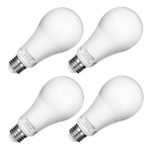 A21 LED Bulb, LuminWiz 15.5W 3000K 1600lm Dimmable UL-Listed Energy Star LED Light Bulbs,100W Equivalent, Soft White,Medium Screw,E26 Base,4-Pack