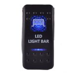 E Support Car Blue LED Bar Light Toggle Switch