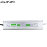 Tanbaby Input AC100-260V Output DC12V 5A 60W IP67 Waterproof LED Driver Power Supply For Outdoor Usage