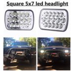 (2 Pcs) 5″ x 7″ Rectangular LED Headlights for Jeep Wrangler YJ Cherokee XJ Toyota Trucks 4X4 Offroad Headlamp Replacement H6054 H5054 H6054LL 69822 6052 6053