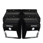 Mpow 4-Pack Bright Solar Power Outdoor LED Light Motion Activated Light for Garden Patio Path Pool Lighting