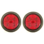 TecNiq LED Lights – 4″ Round Stop Turn Tail Light (Pair) – Made in the USA – Truck Trailer RV