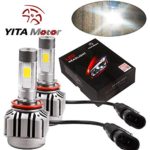 YITAMOTOR H11 LED Headlight Conversion Kit H8 H9 4 Side COB High Low Single Beam Kit White 6000K 80W 8000LM Replace for Halogen or HID Bulbs