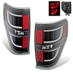 SPPC Black LED Tail lights Set For Ford F-150 Version 2 – Passenger and Driver Side