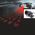 WONFAST® Auto Motorcycle LED Fog Light Rear Anti-Collision Taillight Driving Safety Warning Signal Lamp Bulb Auto Brake Auto Parking Car Warning Light (Skull)