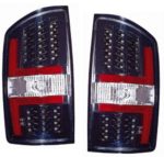 Dodge RAM Pickup Replacement Tail Light Assembly (LED Black) – 1-Pair