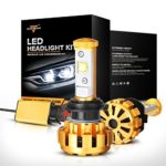 Auxbeam F-16 Series H7 LED Headlight Bulbs Conversion Kit with 2 Pcs of Headlight Bulbs 60W 6000lm CREE LED Chips Fog Light Built-in CANBus
