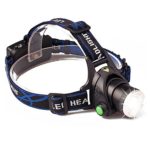 ONSON LED Headlamp,3 Modes Zoomable Flashlight,Super Bright Waterproof Headlight with Rechargeable Batteries for Camping Riding Fishing Hunting Reading Rainy Weather