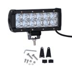 Nilight 7.5″ 36W Spot Led Light Bar 12v LED Work Light Super Bright Driving Lamp for Jeep Cabin Boat SUV Truck Car ATV,,2 Years Warranty