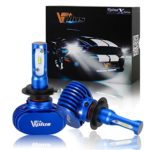 Vplus X Series LED Headlight Bulbs w/ Clear Arc-Beam Kit – H7 72W 8,000LM 6500K White Seoul w/ No Fan All in One Headlamp LED Conversion Replace HID & Halogen – 2 Yr Warranty – (2pcs/set)