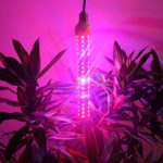 Derlights 150W Full Specreum Led Plant Grow Light Bar with UV & IR, 360 degree lighting, 200pcs SMD5730, AC 85~265V, for Indoor Gardening Hydroponics System Greenhouse Flowering Plant Lighting (150W)