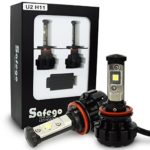 Safego H11 LED Cree Car Headlight Kit Bulbs 80w 8000lm H8 H9 LED Conversion Kit 12v Replace for Halogen Lamps or HID Light Bulbs Cree 2 Yr Warranty