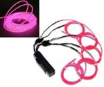 5 x 1 Meter 1M Neon Electroluminescent (EL) Wire with Battery Pack controller (pink) ¡­…