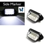 Purishion 2x Car LED License Plate Tag Light 12V or Convenience Courtesy Door Step Lamp