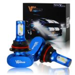 Vplus X Series LED Headlight Bulbs w/ Clear Arc-Beam Kit – 9004 HB1 72W 8,000LM 6500K White Seoul w/ No Fan All in One Headlamp LED Conversion Replace HID & Halogen – 2 Yr Warranty – (2pcs/set)