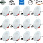 Hykolity 6 Inch 13W LED Recessed Lighting Dimmable 100W Replacement 1100LM 3000K Warm White LED Downlight Energy Star UL Listed LED Retrofit Can Lights Ceiling Light Fixture 12 Pack