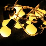 Livingly Light Solar LED String Light Bulb Family Party White / Warm White LED Lamp Beads Auto-sensing Night