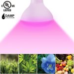 TORCHSTAR #Dimmable# 10W BR30 LED Plant Grow Light Bulb, UL-listed Full Spectrum Hydroponic Lighting for Indoor Planting, Gardening, Green House, Dimmable, 120° Flood Light, E26 Standard Medium Base