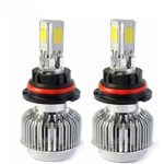 Automotive HB5 9007 72W Hi/Lo Headlight Bulbs LED Conversion Kit Xenon 6000K White Halogen/HID Replacement