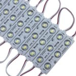 Rextin Super bright 200pcs 3 LED Module White 5630 5730 SMD 40-45LM Per led Waterproof Decorative Light for Letter Sign Advertising Signs with Tape Adhesive Backside 3 Years Warranty