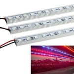 LVJING 5PCS 0.5m/strip 10W red + blue light 36pcs 5050SMD Led Growing Light Strip Grow Light Bar DC 12V Aluminum Shell for Indoor Garden Greenhouse Flowering Plant Hydroponics System