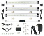 Under Cabinet Led Lighting – 3 Panel Kit By Crossark In Warm White Or Daylight White – All Inclusive Dimmable Cabinet Light Set – Best Under Counter Lighting With 6-Way Splitter (Warm White)