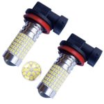 Bulbeats 1200 Lumens Extremely Bright 144-EX Chipsets H11 LED Bulbs with Projector for DRL and Fog Lights, Xenon White 6000K (Very Best Value on the Market!)