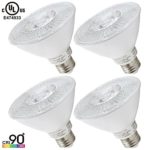 Torchstar #Wet Location# Dimmable PAR30 LED Light Bulb, High CRI90+, 10W (75W Equivalent), 3000K Warm White, 850Lm, E26 Medium Base, 3 YEARS WARRANTY, Pack of 4